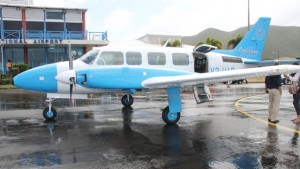 The Caribbean Helicopters Limited aircraft landed at the Vance W. Amory International Airport on February 20, 2015