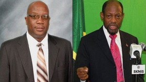 Prime Minister Dr. Timothy Harris (left) and Dr. Denzil Douglas