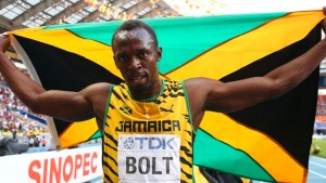 Bolt has won 100m gold at the World Championships in 2009, 2013 and 2015