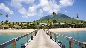 This photograph, of the Four Seasons Resort with Nevis Peak in the backdrop, was taken by Peter Phipp and accompanied the Sunday Times article with the caption “Nevis remains a laid-back West Indian gem”