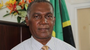 Premier of Nevis Hon. Vance Amory at his Bath Plain office