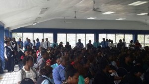 Bank workers attend two days of a meeting called by their bargaining agent, the Antigua & Barbuda Workers Union 
