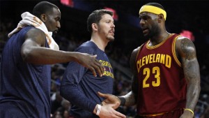 If LeBron James (right) is to win a championship in Cleveland, it will likely be without Mike Miller (center, traded to Portland on Sunday) and Kendrick Perkins, who recently signed with New Orleans.