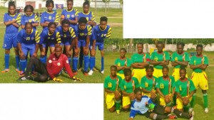 Saint Lucia Women’s Under-20 team +Grenada Women’s Under-20 team. Photos: Terry Finisterre