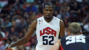 Kevin Durant will practice this week, but won't play in Thursday's exhibition game.