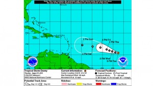 Tropical Storm #Danny has formed in the Atlantic. Expected to become a hurricane by Thursday