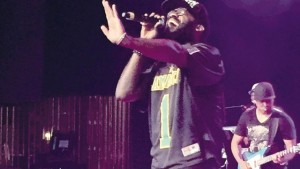 Tarrus Riley in performance on the Catch A Fire tour