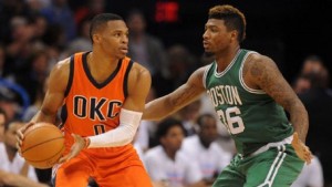 Russell Westbrook, who was 5-of-20 from the field, had a tough time dealing with the Celtics' Marcus Smart, whether he'll admit or not.