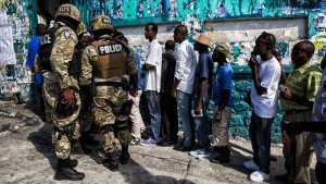 HAITIANS VOTED IN THE SECOND ROUND OF THE SENATORIAL AND PARLIAMENTARY ELECTIONS AND THE FIRST ROUND FOR THEIR NEW PRESIDENT IN OCTOBER 2015.