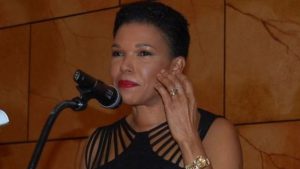 Jamaica’s Ambassador to the United States, Audrey Marks, delivers the keynote address at the inaugural Jamaica Diaspora Northeast Trailblazer Awards in Queens, NY, on Saturday, October 29, 2016