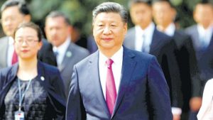 SANTIAGO, Chile — China’s President Xi Jinping arrives at the La Moneda presidential palace in Santiago, Chile, Tuesday. Jinping is in Chile after attending the APEC summit in Peru.