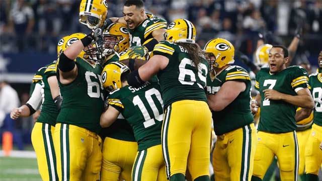 Packers Thwart Cowboys as Time Expires to Make N.F.C. Title Game